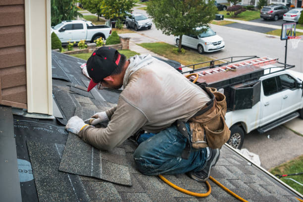 Professional Roof Installation technician working in Quogue, NY